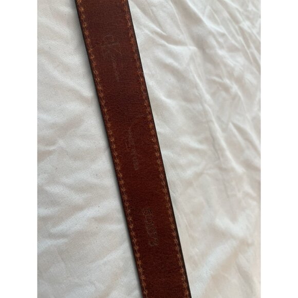 VINTAGE Y2K DEADSTOCK CALVIN KLEIN 100% LEATHER MADE IN USA BELT Large - Picture 6 of 9